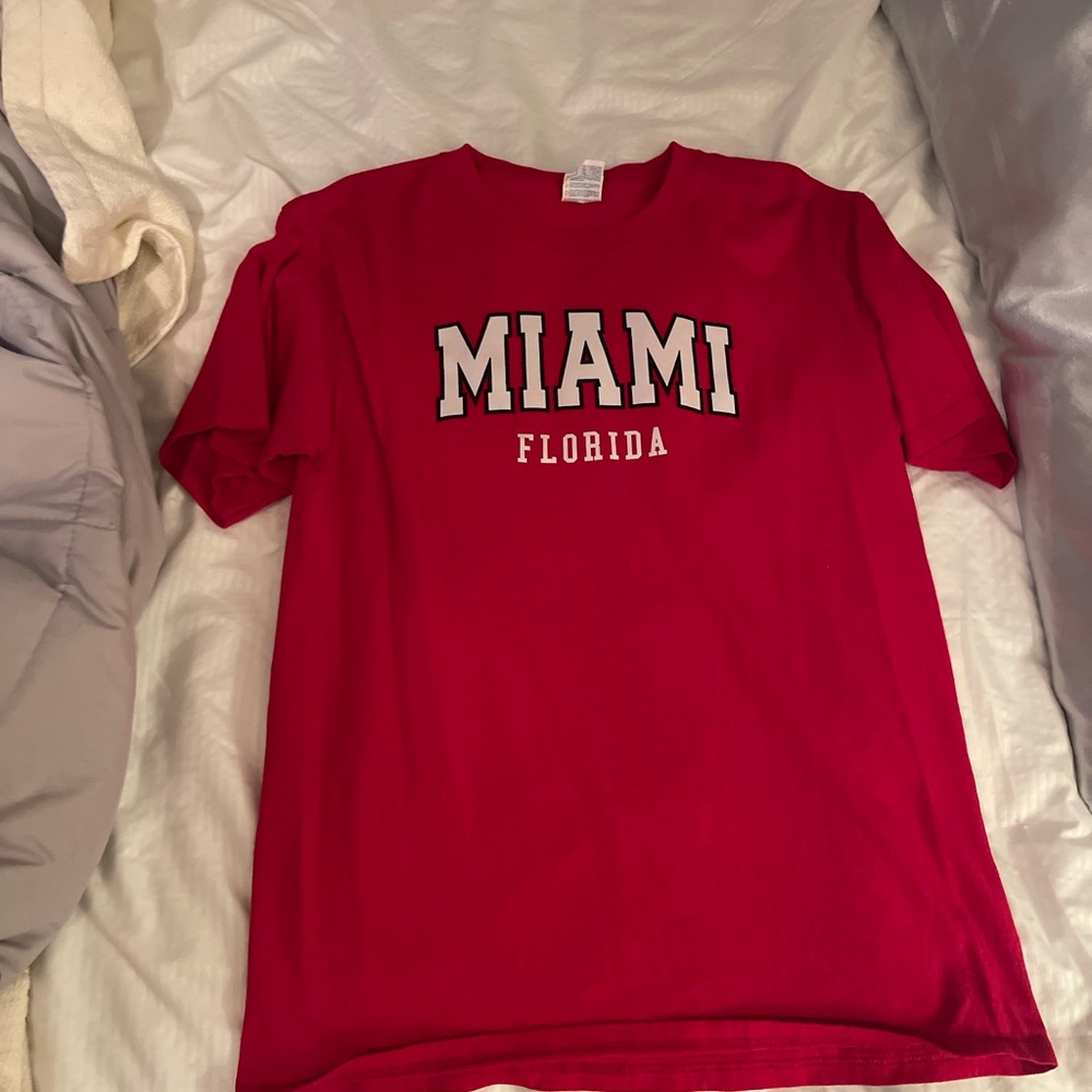 Red Miami Florida T-Shirt
